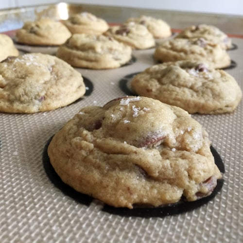 Chocolate Chip Cookies With Flake Salt