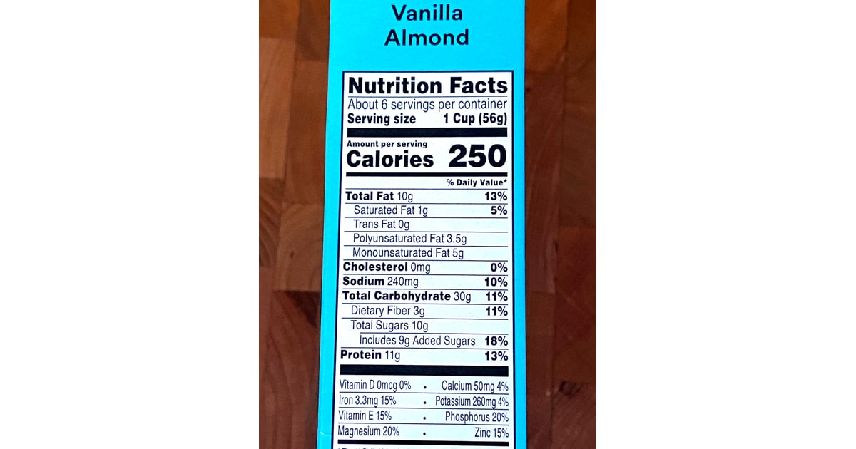 What's the Nutrition Info For Vanilla Almond RX Cereal? The Makers of