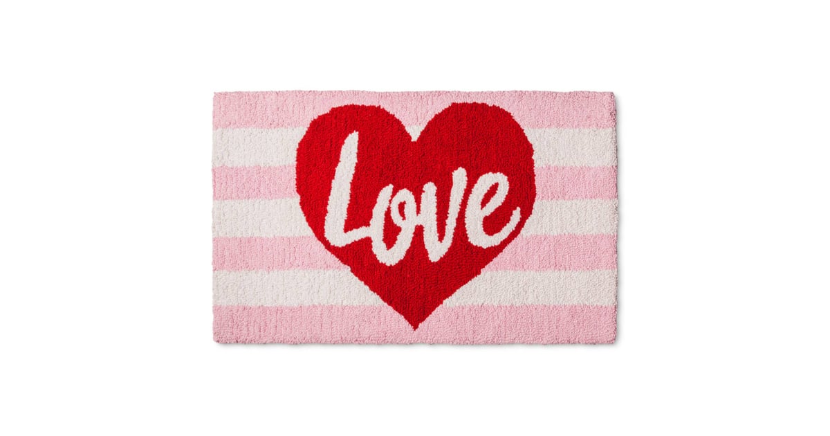 Love Hooked Rug Cheap Valentine's Day Products at Target POPSUGAR