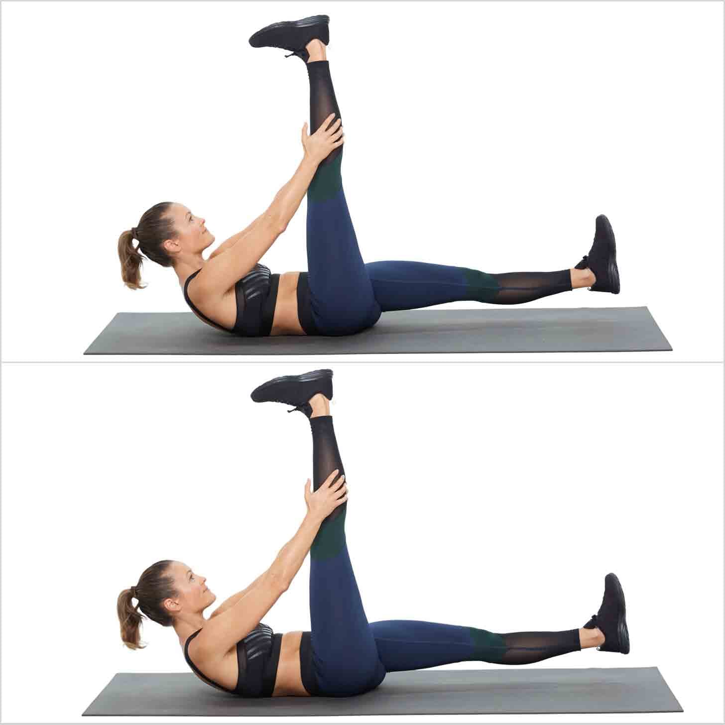 Pilates scissors exercise on sale