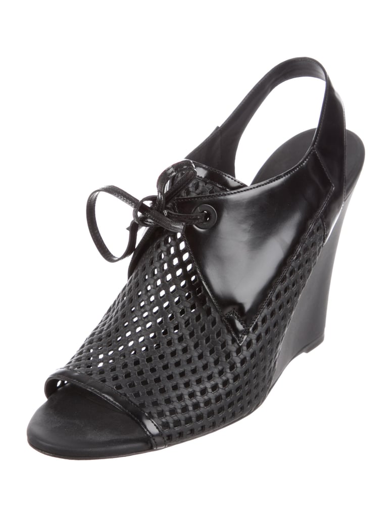 Balenciaga Laser Cut Slingback Sandals