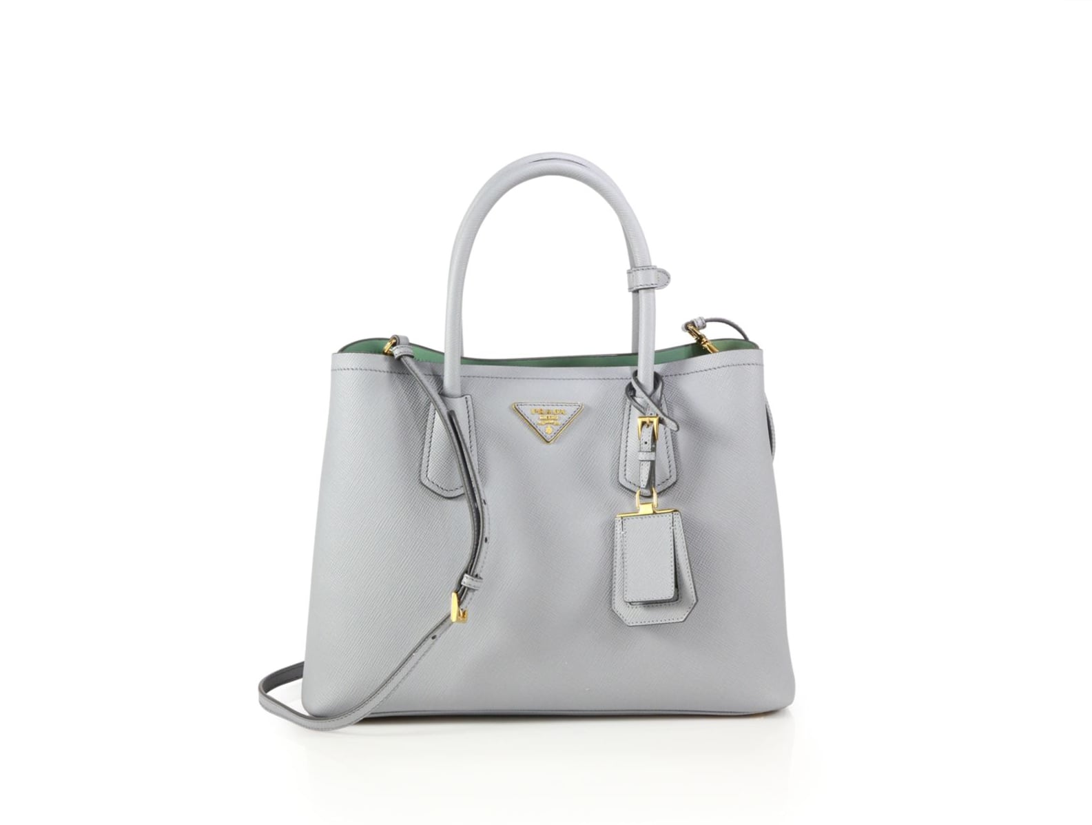 Prada Saffiano tote review: Cuir double bag vs. Lux double zip purse  comparison 