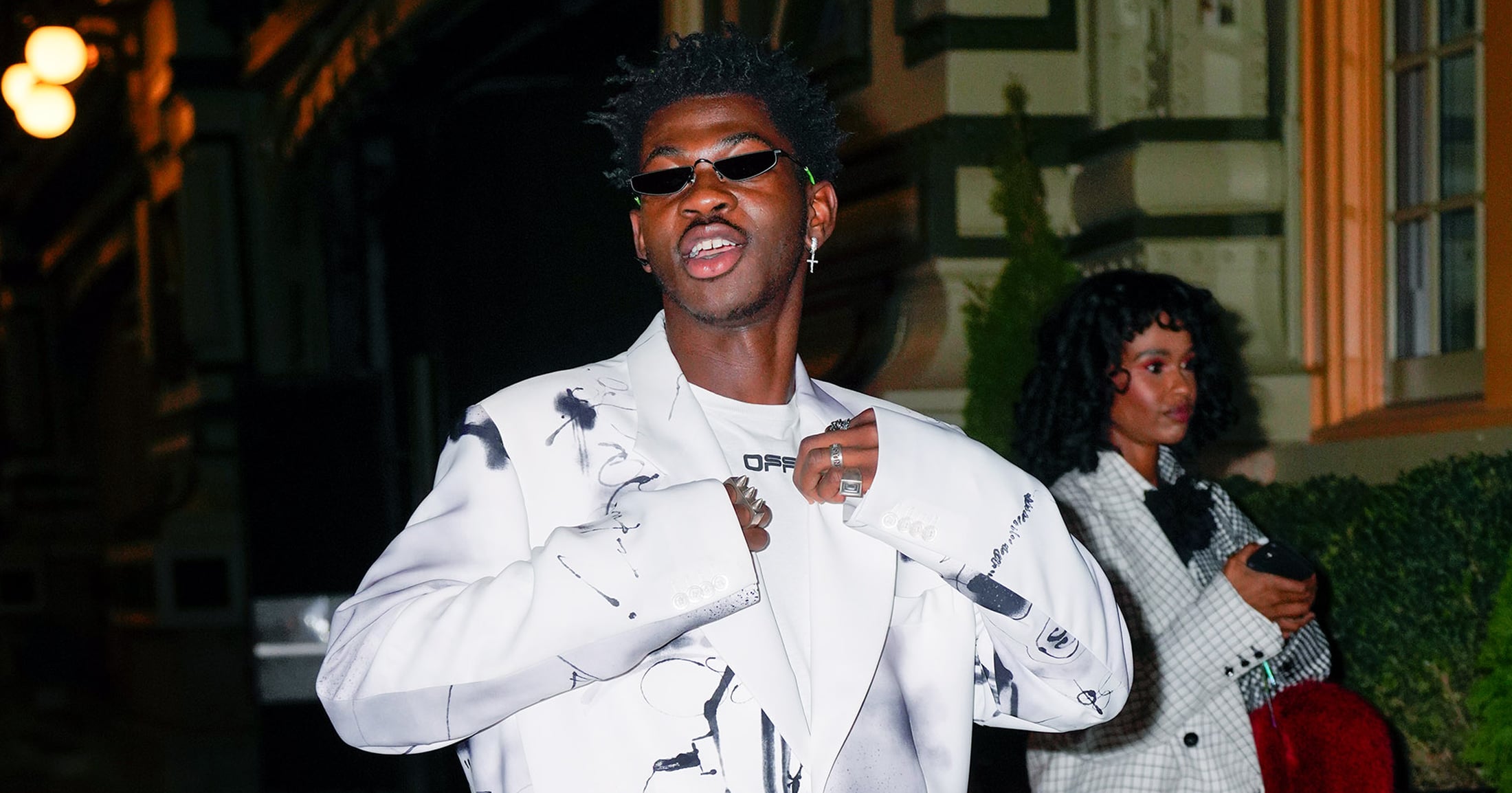 lil nas x all white nikes