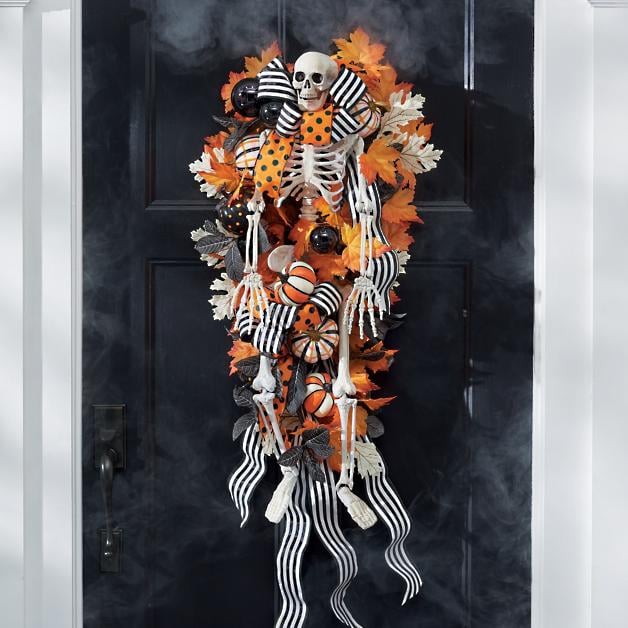 Halloween Skeleton Door Swag