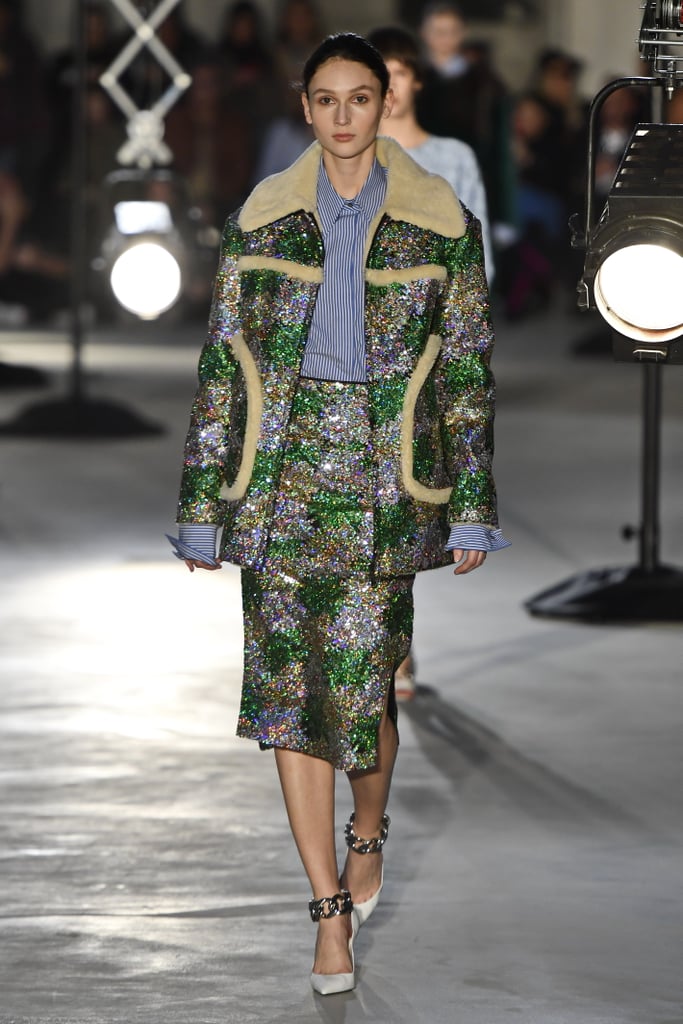A Metallic Jacket and Skirt From the N°21 Fall 2020 Runway at Milan Fashion Week