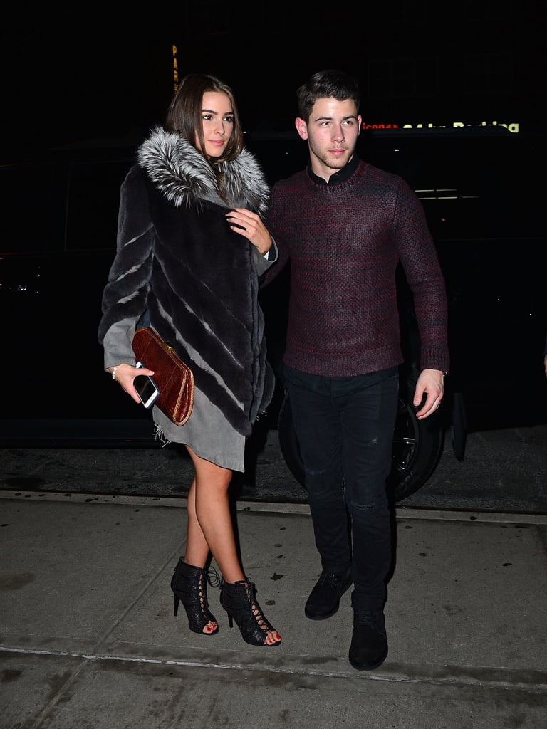 Nick Jonas and his girlfriend, Olivia Culpo, left the party together.