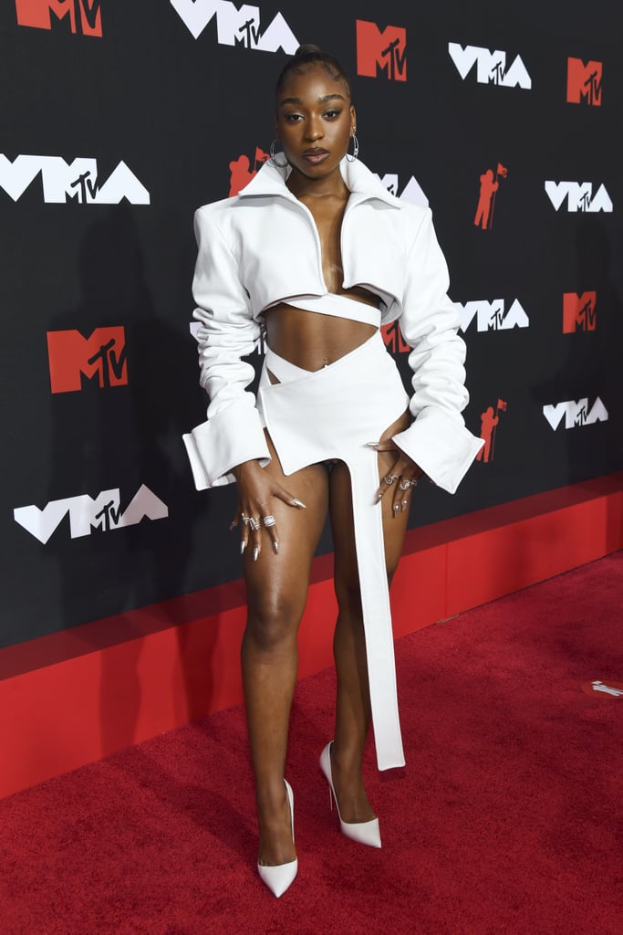 Normani's White Patrycja Pagas Outfit at the MTV VMAs 2021