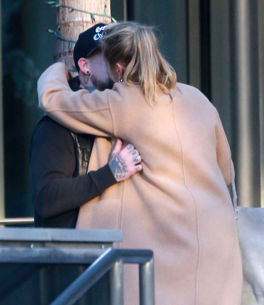 Cameron Diaz and Benji Madden Kissing in LA Dec. 2016