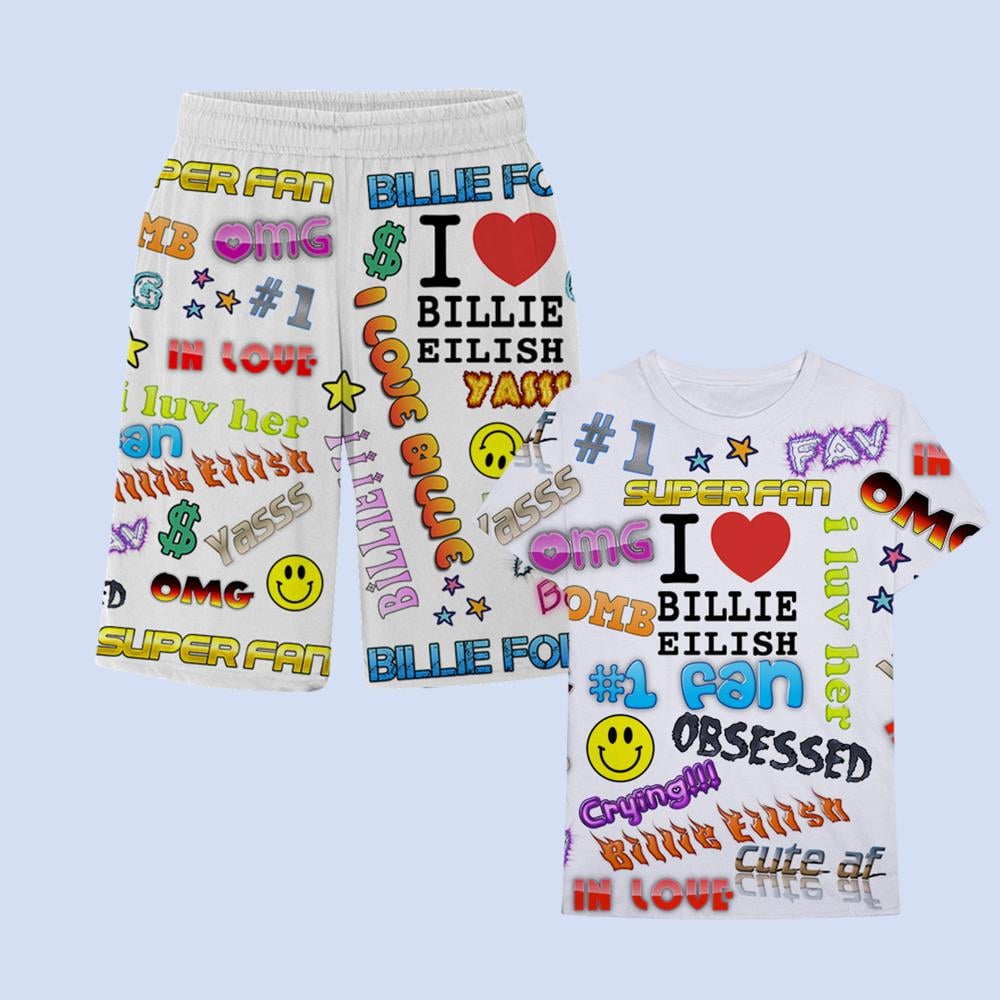 Super Fan All Over Print T-Shirt/Shorts Set