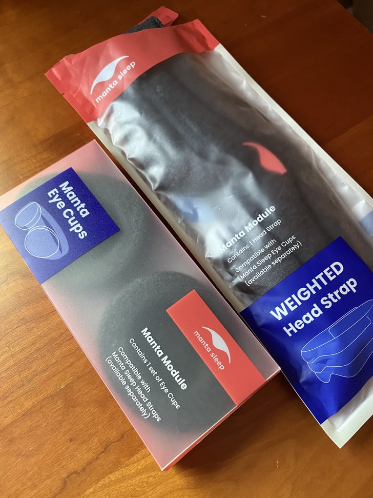 Manta Weighted Mask Head Strap Plus Eye Cups Manta Weighted Sleep