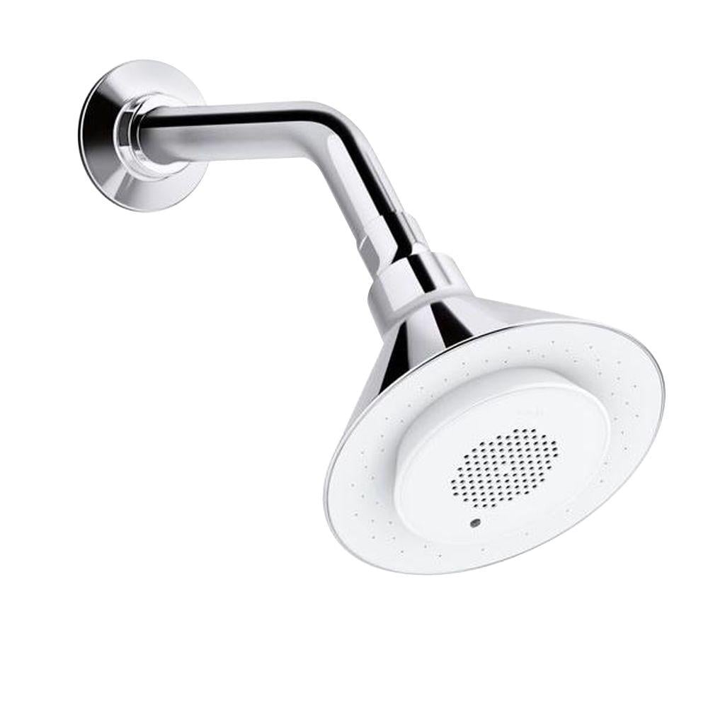 Kohler Moxie 1-Spray 5 in. Showerhead With Wireless Speaker