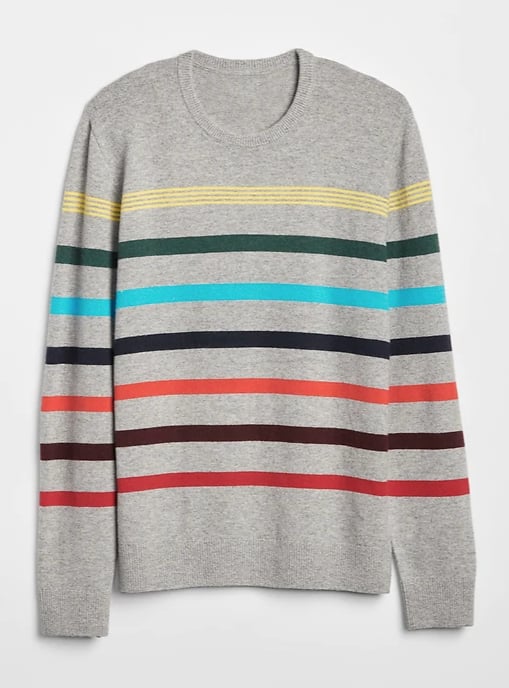 Crazy Stripe Crewneck Sweater