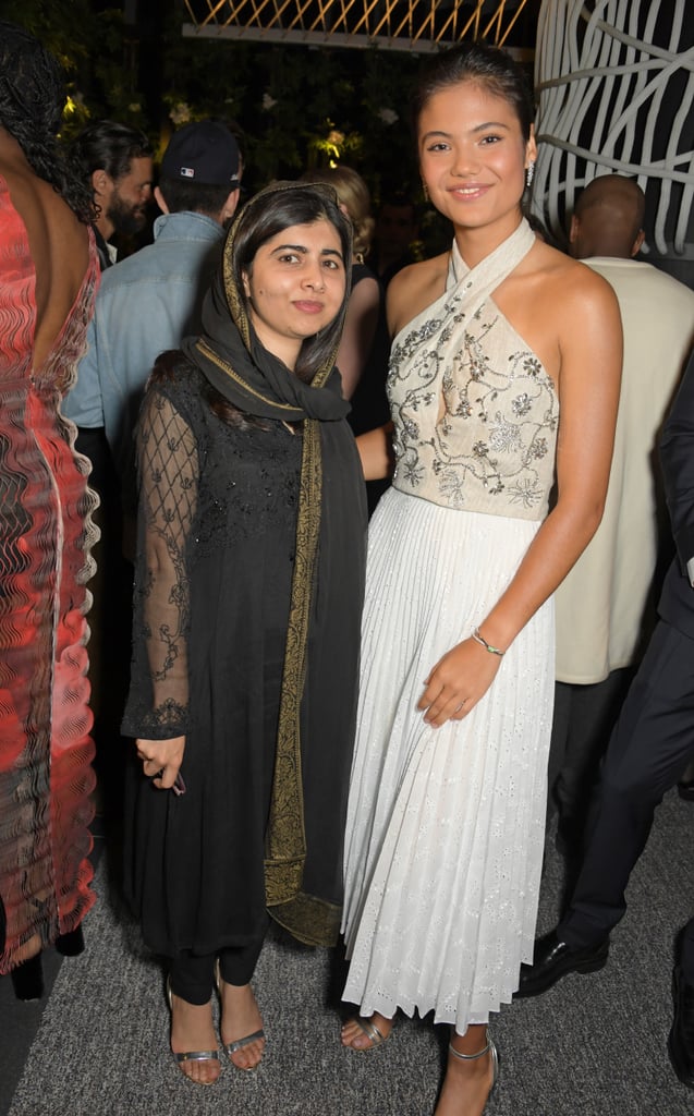 Malala Yousafzai and Emma Raducanu at the British Vogue and Tiffany & Co. Party