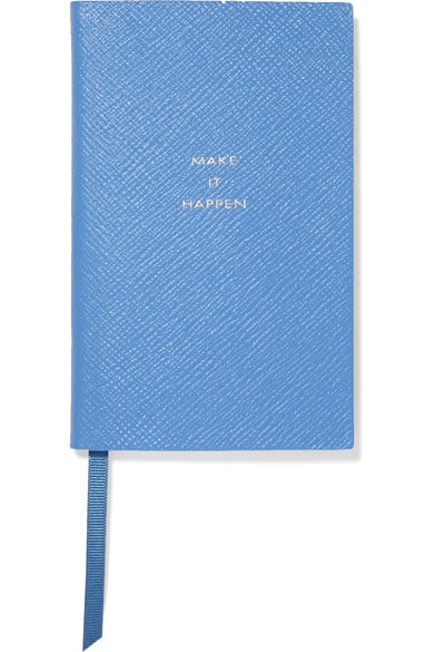 Smythson Panama Make It Happen Textured-Leather Notebook