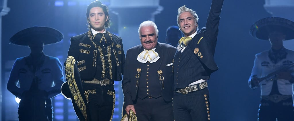 Vicente Fernández at Latin Grammys With Son and Grandson