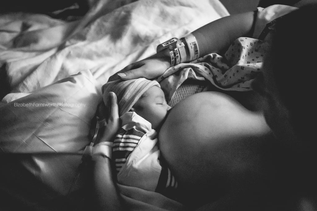 Photos of Moms Breastfeeding For the First Time