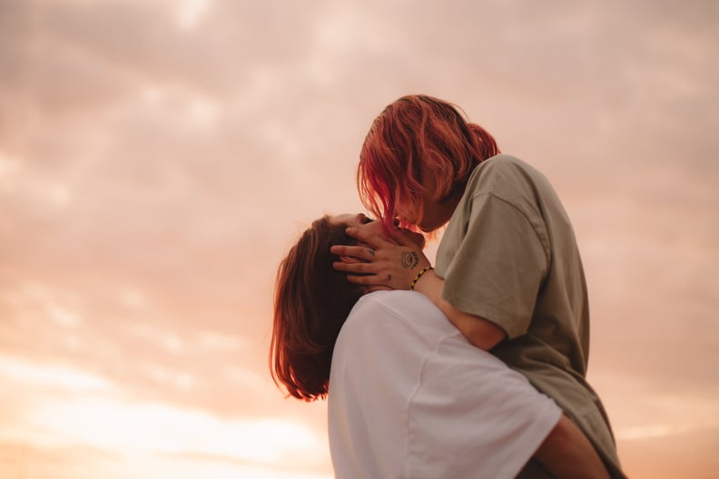 Young Lesbian Couple Making Out
