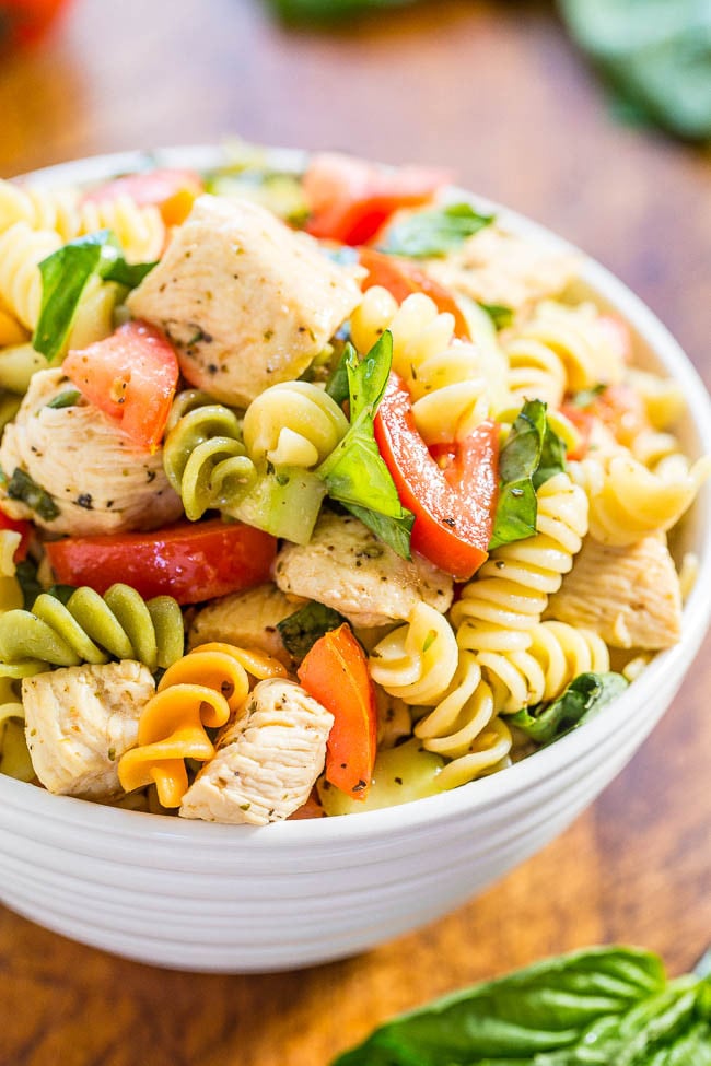 Italian Chicken Pasta Salad | 20-Minute-Meal Ideas | POPSUGAR Family ...