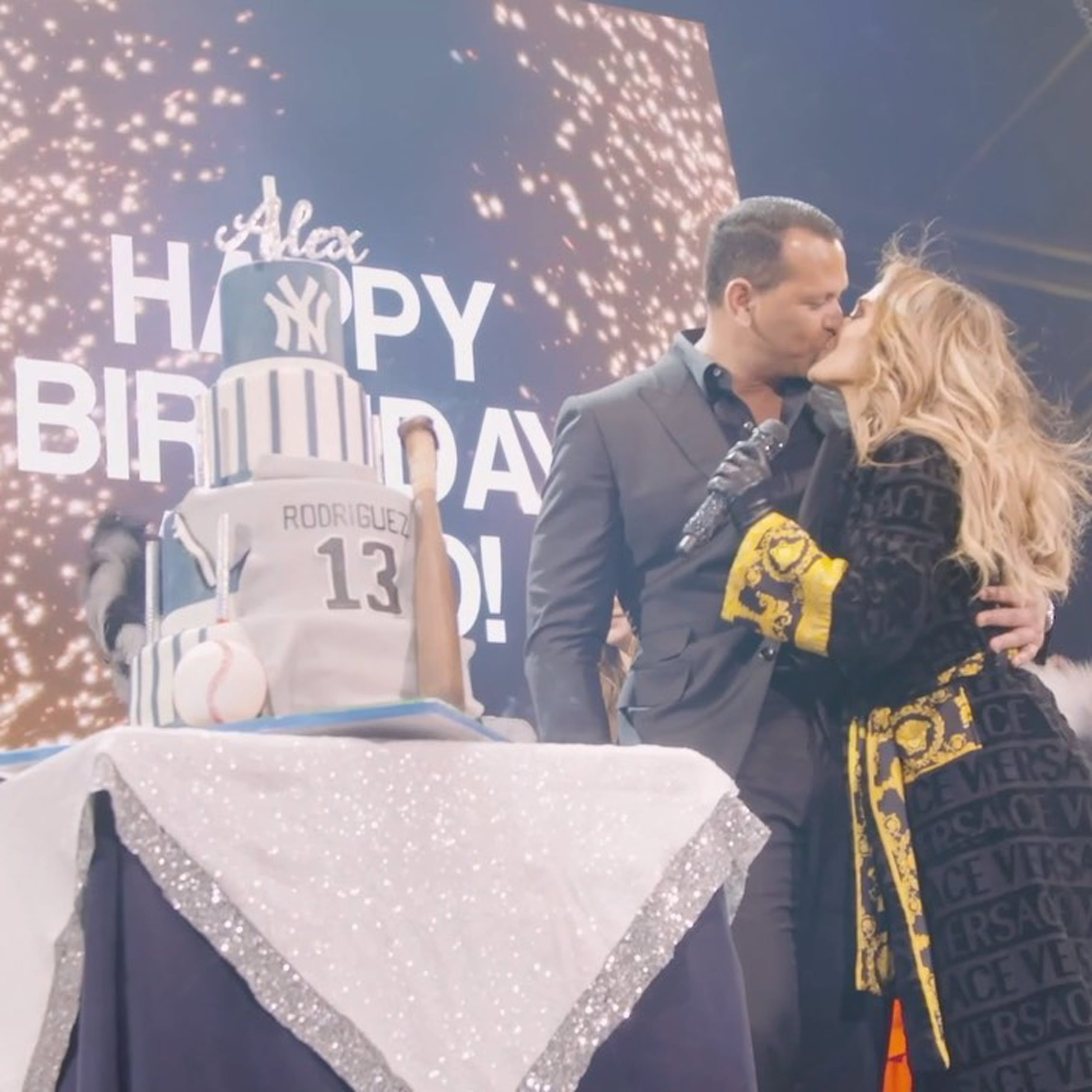 Jennifer Lopez surprises fiance Alex Rodriguez with a birthday