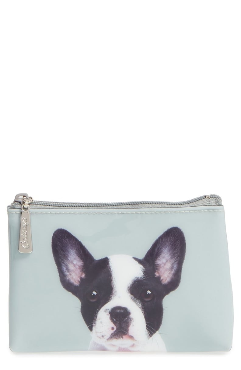 Women's Catseye London Small Boston Terrier Zip Pouch — Green