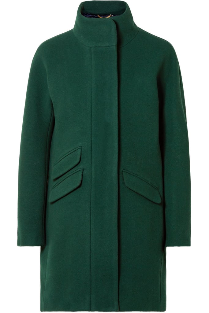J. Crew Cocoon Wool-Blend Coat | Kate Middleton's Green Coat on St ...