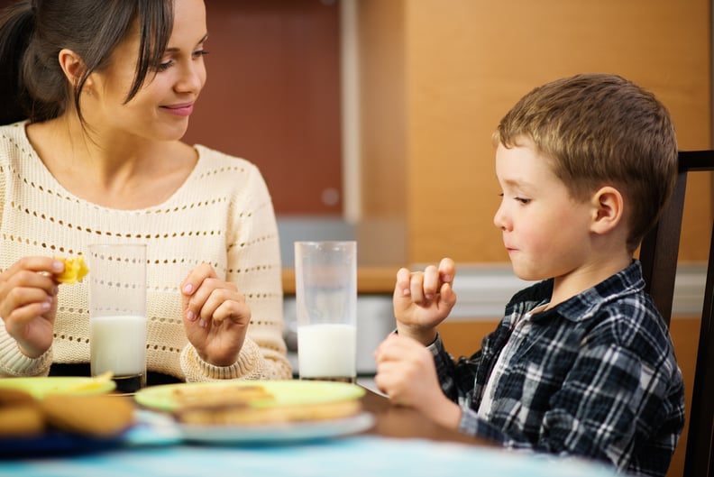 You Sit Down to Eat With the Kids at 6