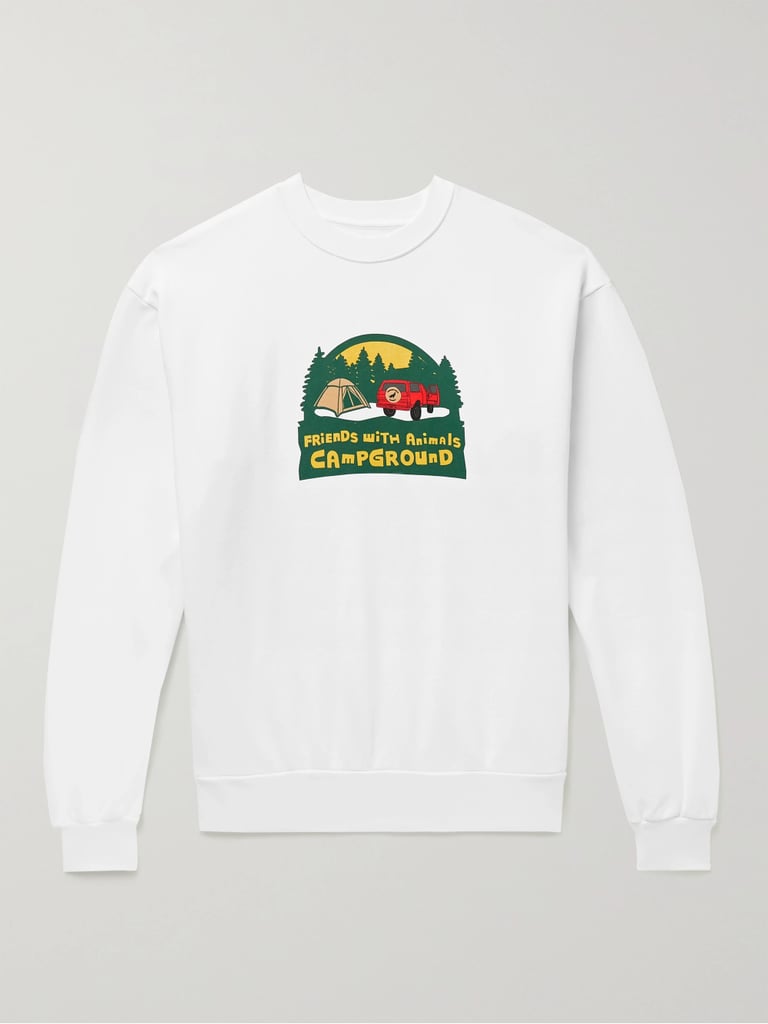Friends With Animals Printed Cotton-Jersey Sweatshirt