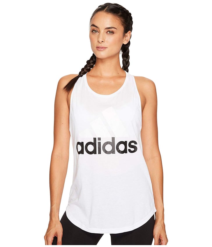 Adidas Women's Essential Linear Logo Tank Top | Best Workout Clothes on ...