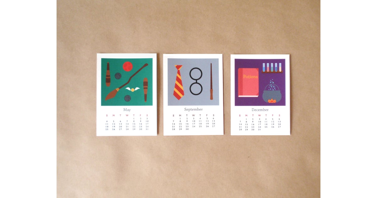 Harry Potter Inspired 2015 Desk Calendar ($16) Geeky 2015 Calendars