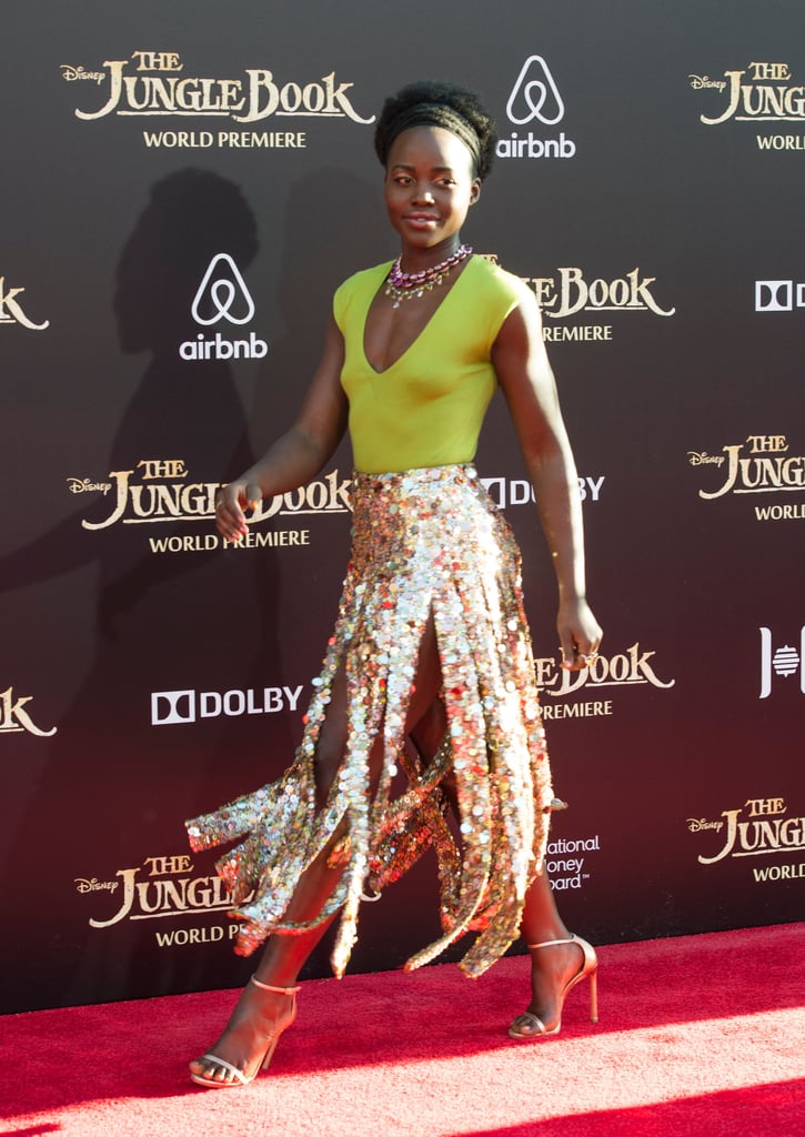 Lupita Nyong'o and Brother at The Jungle Book Premiere