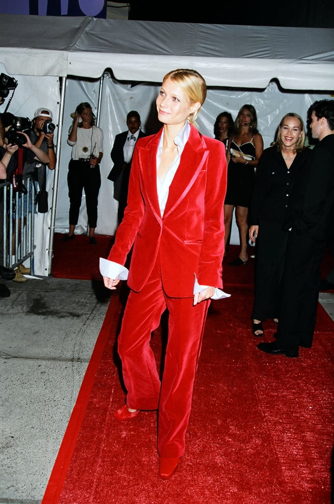 Gwyneth Paltrow Rewears Her Red Gucci Suit From 1996 VMAs