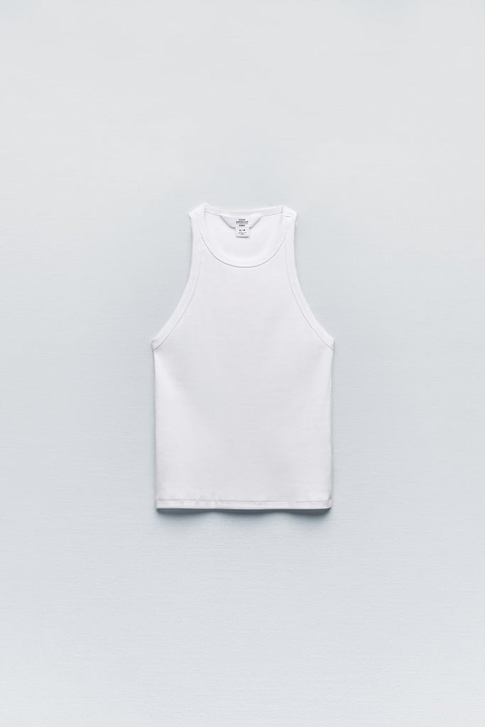 A White Tank: Good American x Zara Halter Top