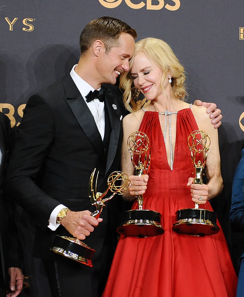 Alexander Skarsgard and Nicole Kidman at the 2017 Emmy Awards