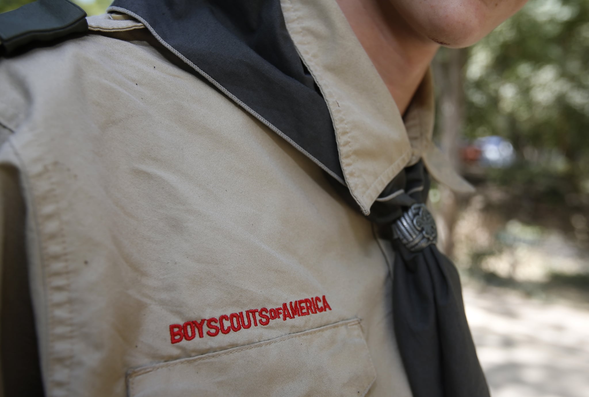 PAYSON, UT - JULY 31: A Boy Scout attends camp Maple Dell on July 31, 2015 outside Payson, Utah. The Mormon Church is considering pulling out of its 102 year old relationship with the Boy Scouts after the Boy Scouts changed it's policy on allowing gay leaders in the organization. Over 99% of the Boy Scout troops in Utah are sponsored by the Mormon Church. (Photo by George Frey/Getty Images)