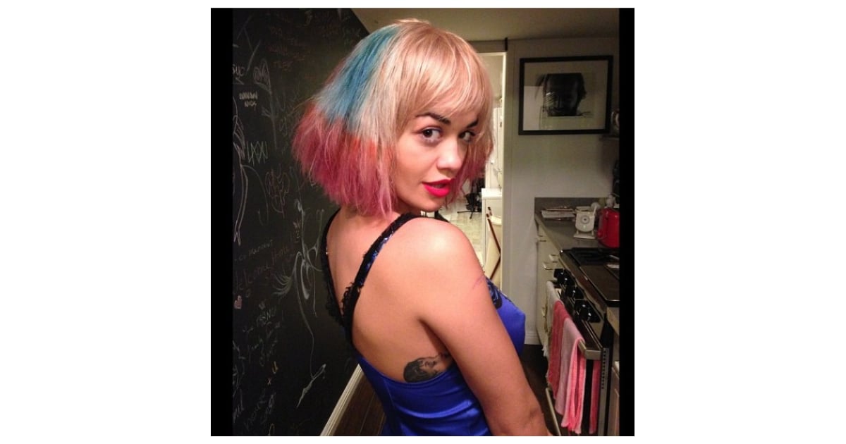 Rita Ora Celebrities With Rainbow Hair Popsugar Beauty Photo 60