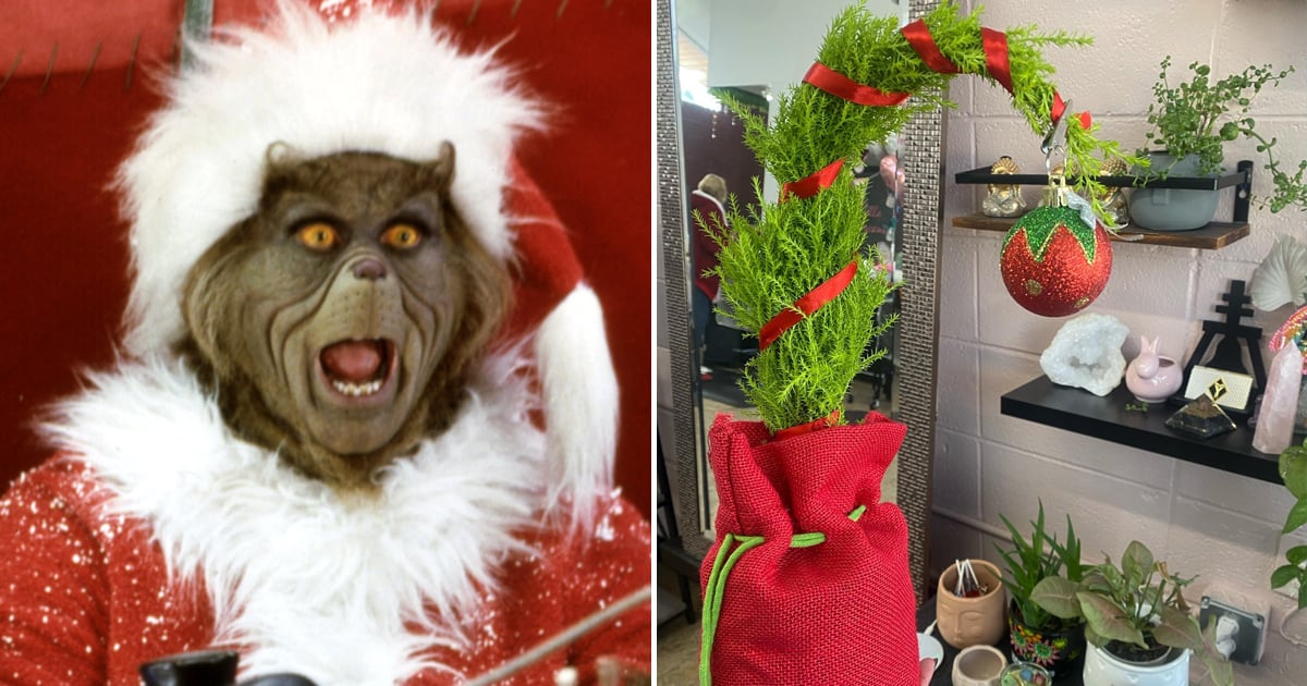Trader Joe's Grinch Cypress Christmas Trees POPSUGAR Home