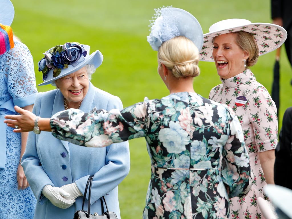 Queen Elizabeth II, Zara Tindall, and Sophie, Countess of Wessex
