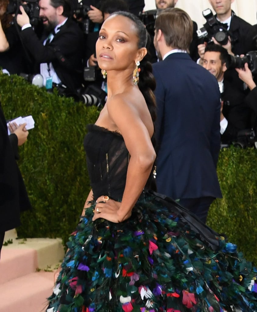 Zoe Saldana's Makeup at Met Gala 2016
