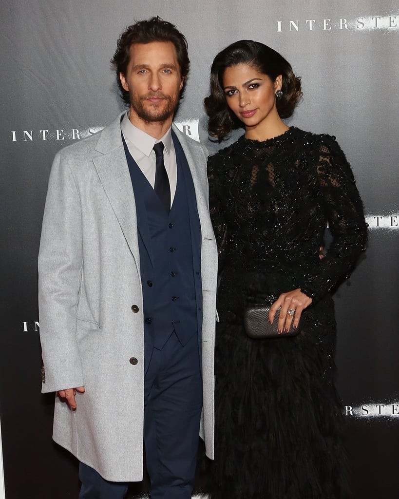 Matthew McConaughey hit the red carpet with Camila Alves at the NYC premiere of Interstellar on Monday.