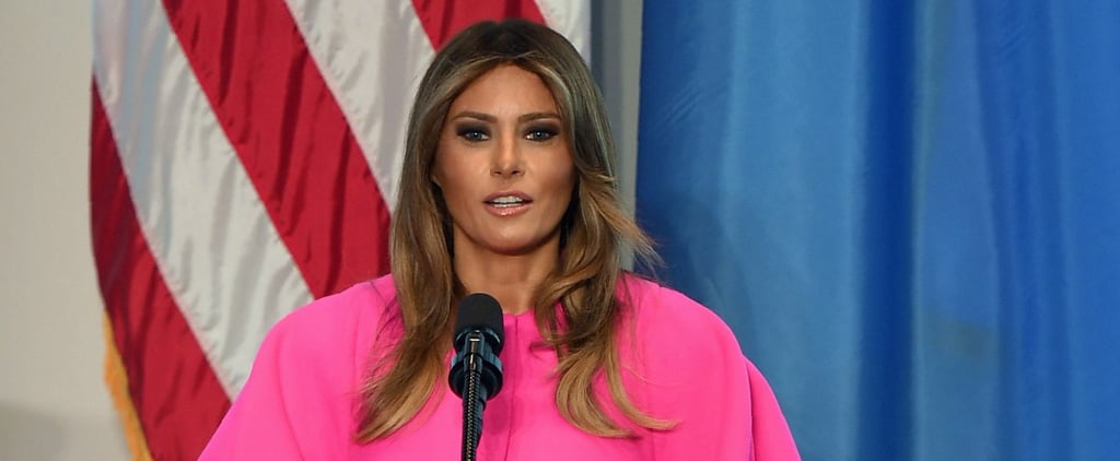 Melania Trump Wearing Pink Delpozo Dress