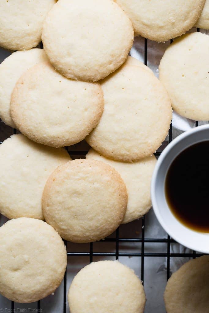 Paleo Whipped Gluten Free Shortbread Cookies