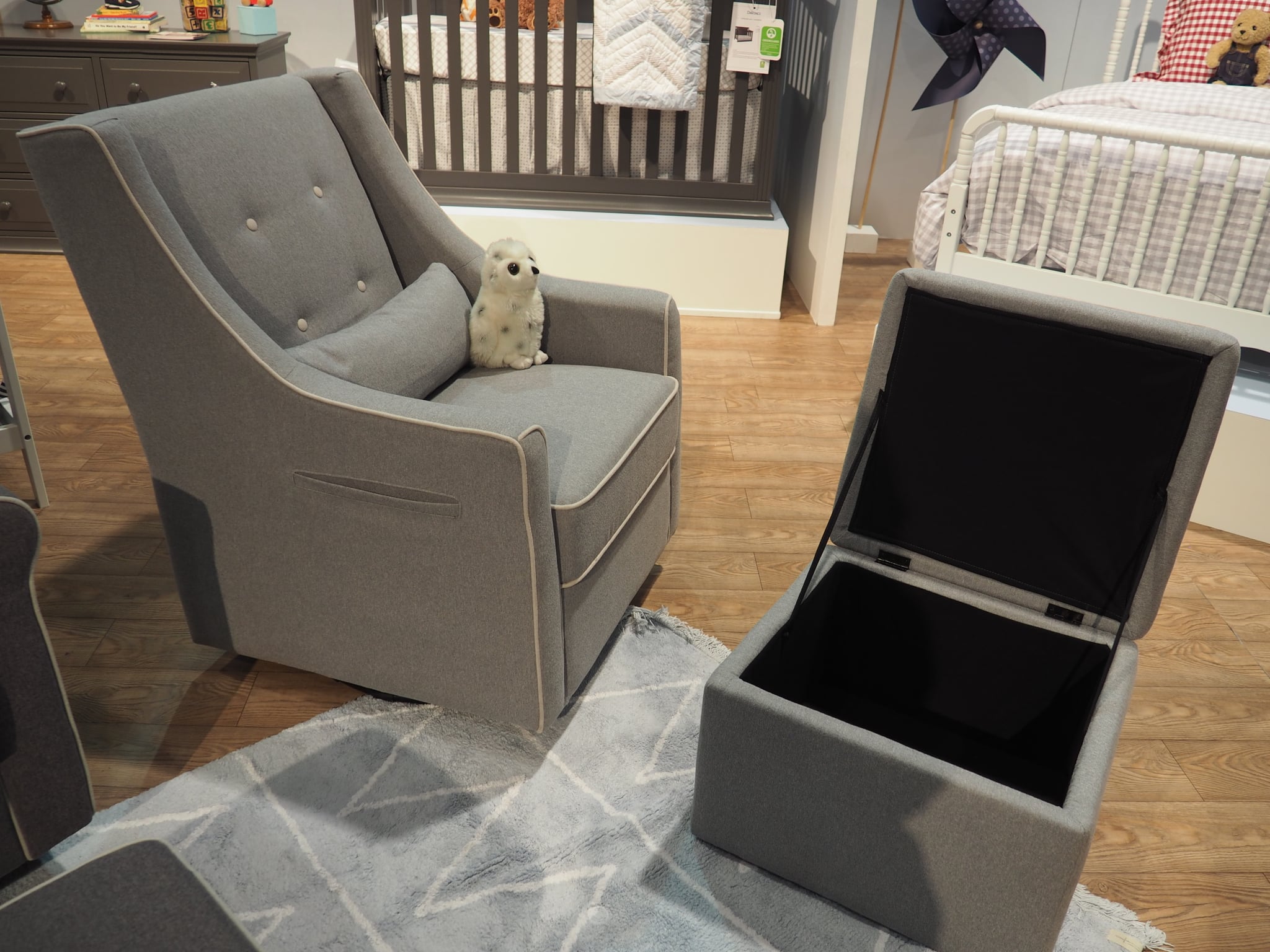 glider storage ottoman