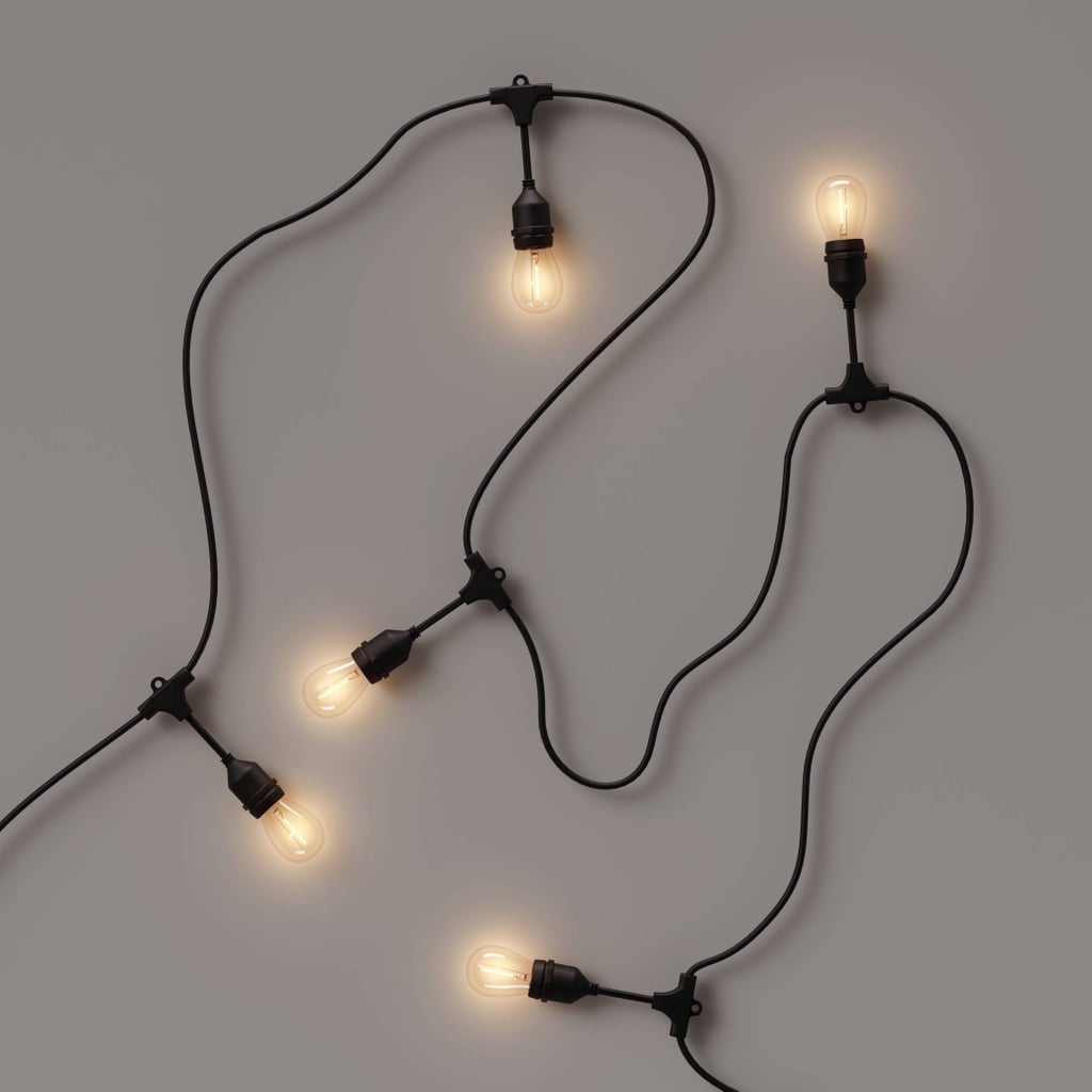 Bistro Lighting: Smith & Hawken 10ct Vintage LED Outdoor Drop String Lights With Tube Filaments