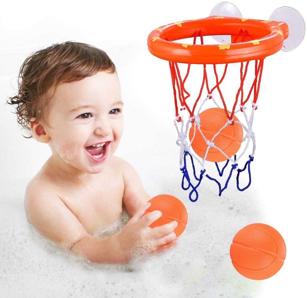 Enthur Bath Toy Basketball Hoop & Balls Set