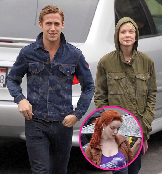 Pictures of Ryan Gosling, Carey Mulligan, and Christina Hendricks Shooting Drive in LA ...