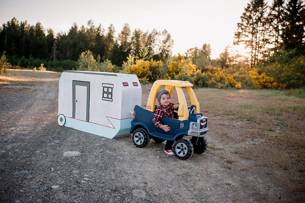Little Boy's Adventures With Toy Car