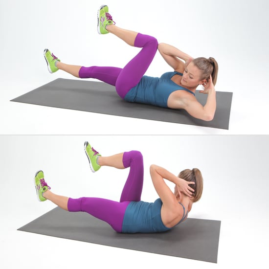 Bicycle Crunches Crunch Variations Popsugar Fitness Photo 14