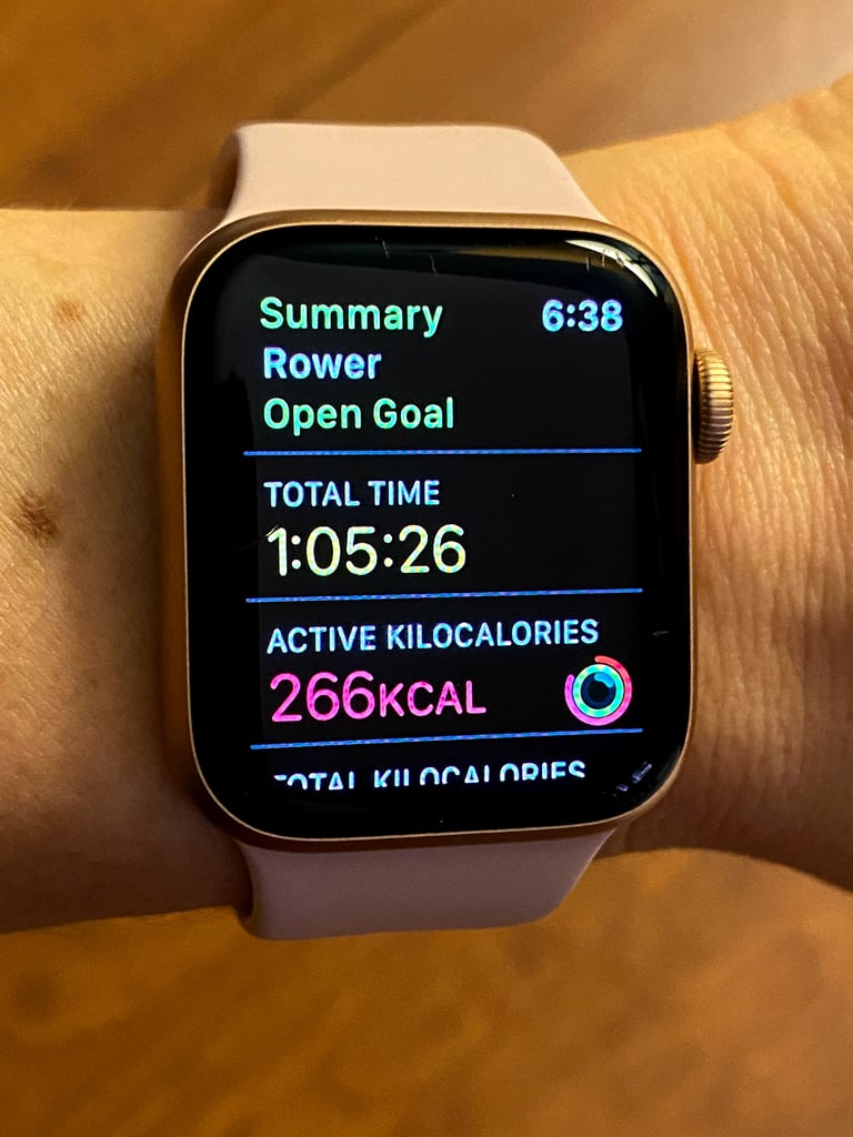 apple watch indoor rowing