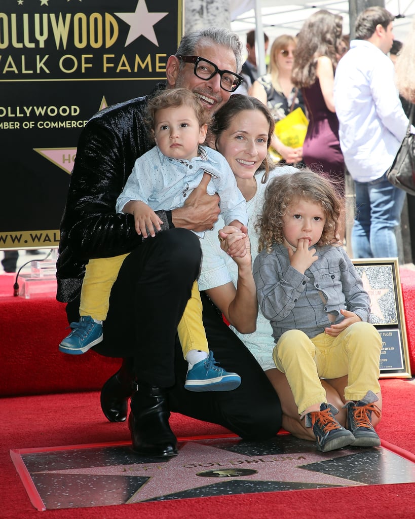 Jeff Goldblum and Family at Hollywood Walk of Fame Ceremony