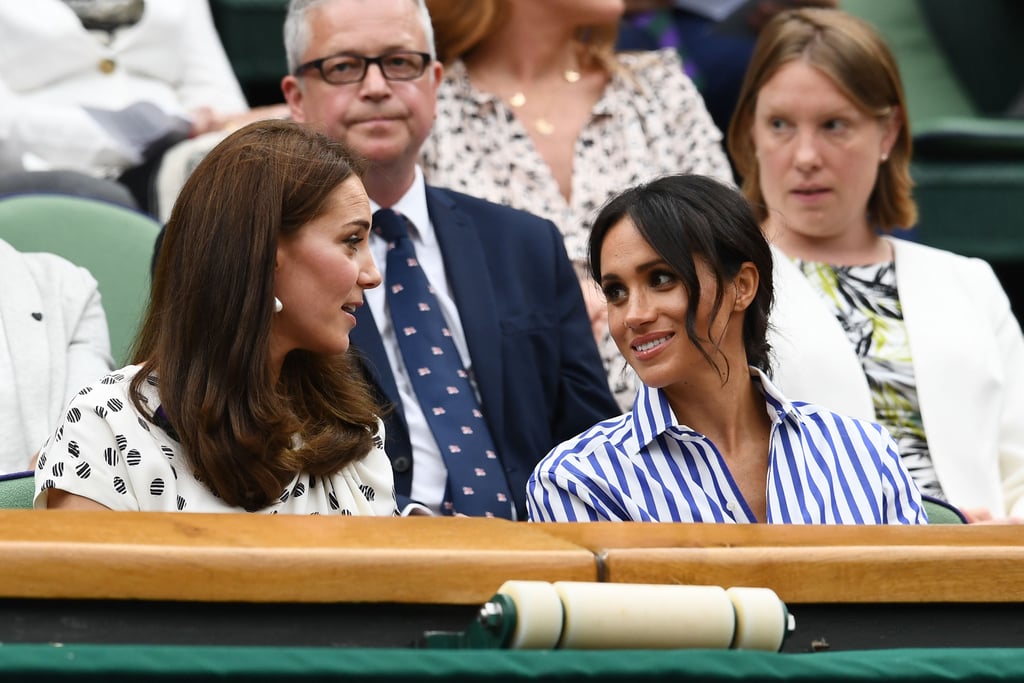 Kate Middleton and Meghan Markle at Wimbledon 2018